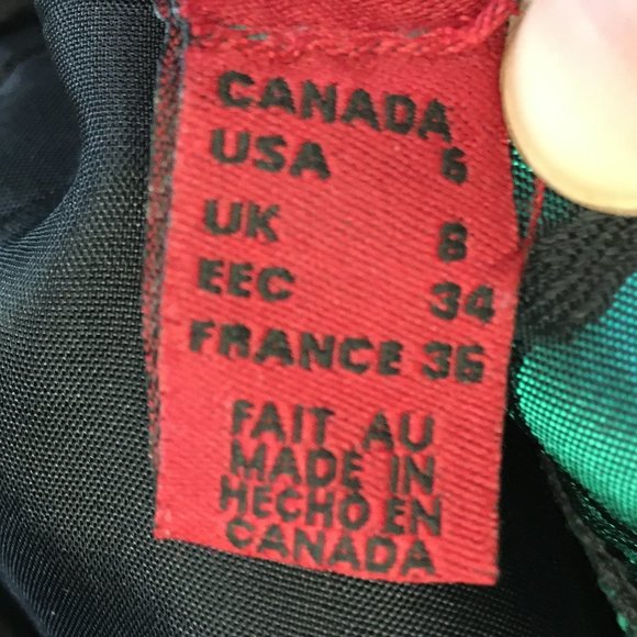 CLEARANCE -- JS collections Emerald Green Black patterned skirt - Picture 7 of 7